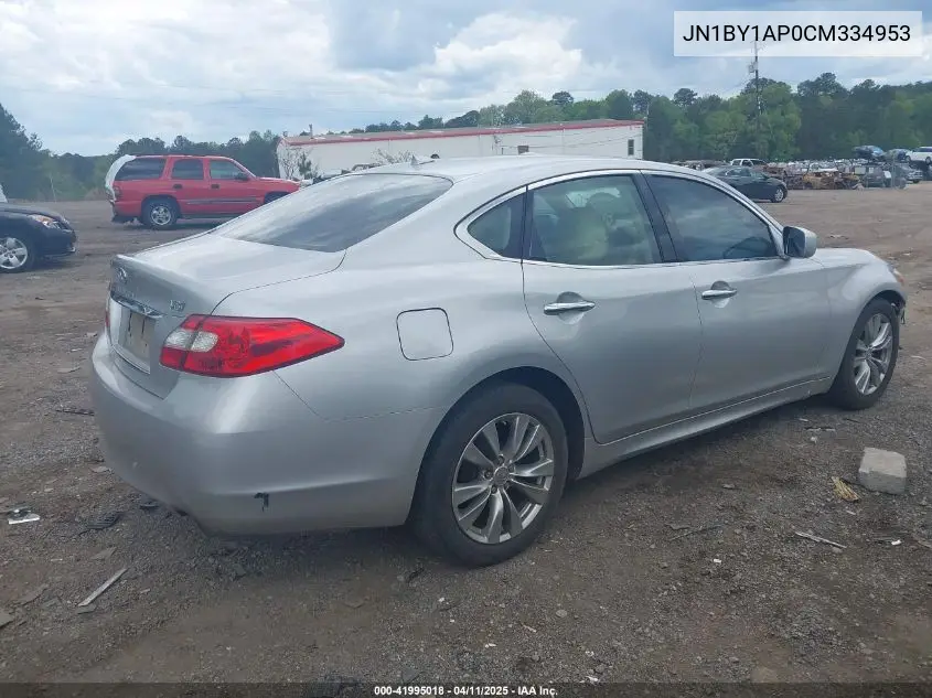 2012 Infiniti M37 VIN: JN1BY1AP0CM334953 Lot: 41995018