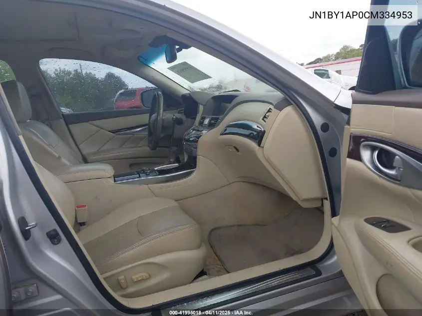 2012 Infiniti M37 VIN: JN1BY1AP0CM334953 Lot: 41995018