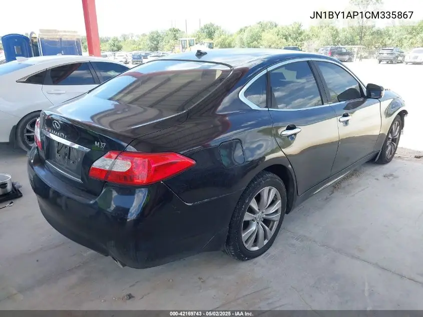 2012 Infiniti M37 VIN: JN1BY1AP1CM335867 Lot: 42169743