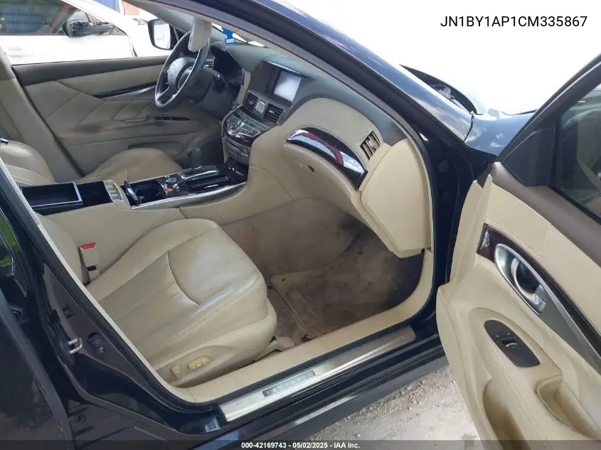2012 Infiniti M37 VIN: JN1BY1AP1CM335867 Lot: 42169743