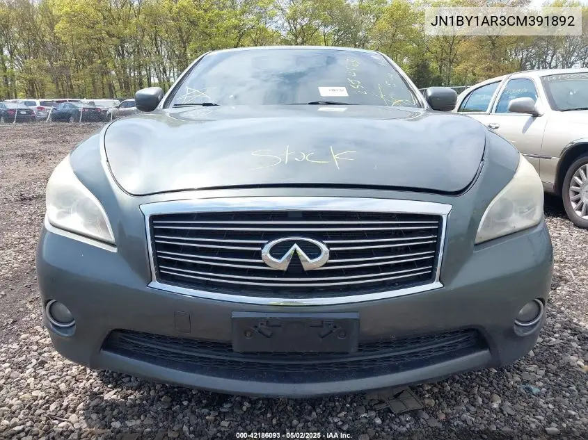 2012 Infiniti M37X VIN: JN1BY1AR3CM391892 Lot: 42186093