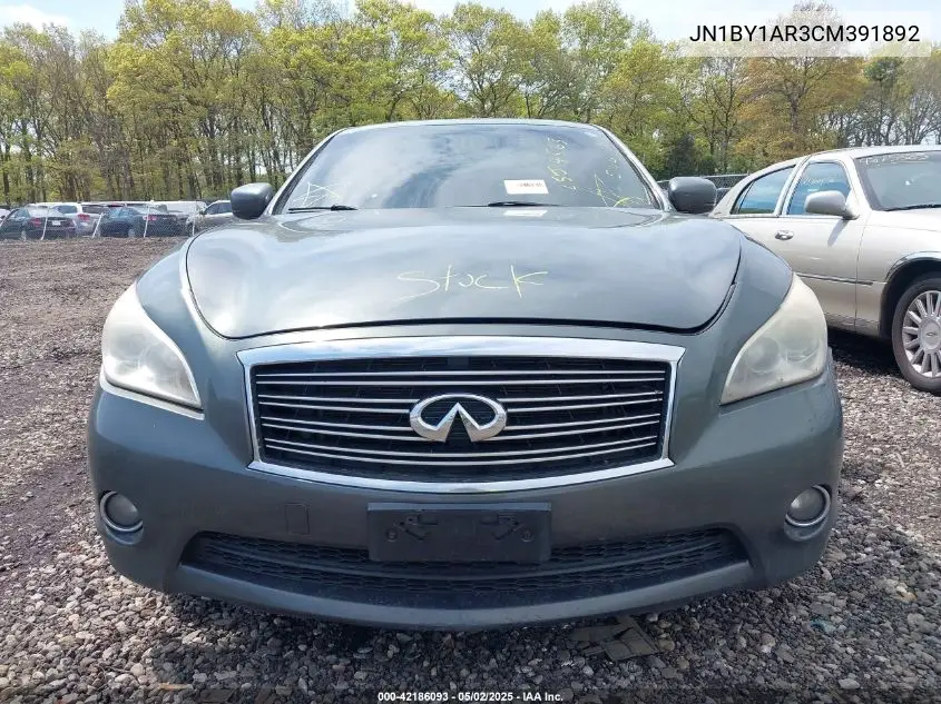 2012 Infiniti M37X VIN: JN1BY1AR3CM391892 Lot: 42186093