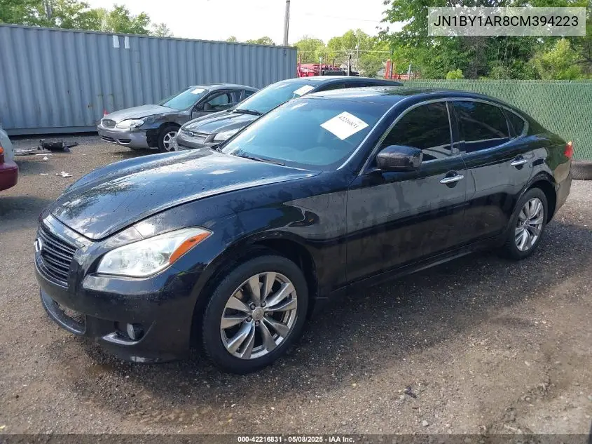 2012 Infiniti M37X VIN: JN1BY1AR8CM394223 Lot: 42216831