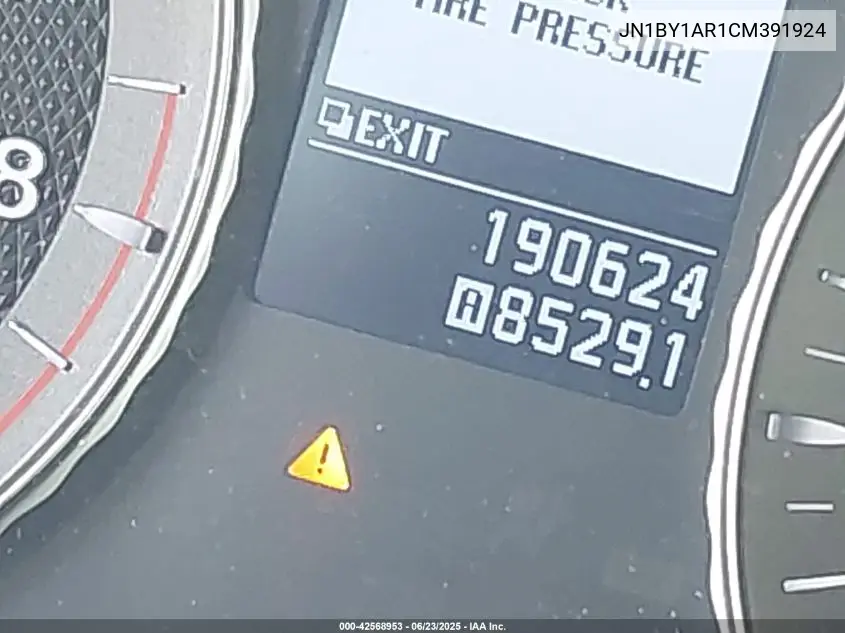 2012 Infiniti M37X VIN: JN1BY1AR1CM391924 Lot: 42568953