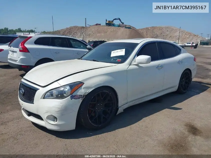 2012 Infiniti M37X VIN: JN1BY1AR7CM395167 Lot: 42587395