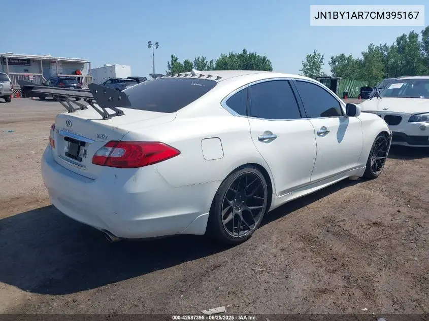 2012 Infiniti M37X VIN: JN1BY1AR7CM395167 Lot: 42587395