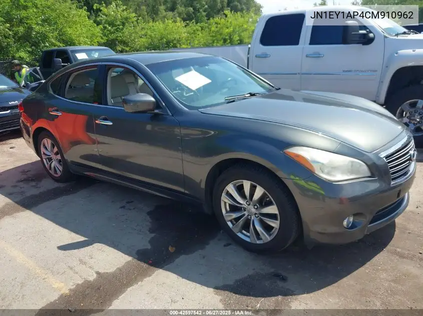 2012 Infiniti M35H VIN: JN1EY1AP4CM910962 Lot: 42597542