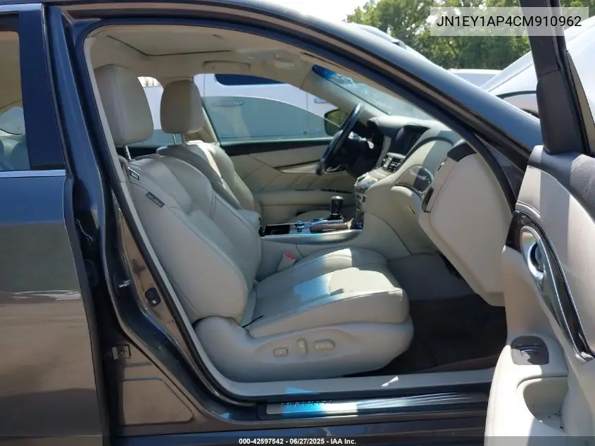 2012 Infiniti M35H VIN: JN1EY1AP4CM910962 Lot: 42597542