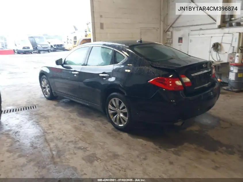 2012 Infiniti M37X VIN: JN1BY1AR4CM396874 Lot: 42633981