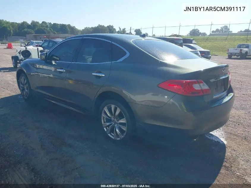 2012 Infiniti M37X VIN: JN1BY1AR5CM391117 Lot: 42650137