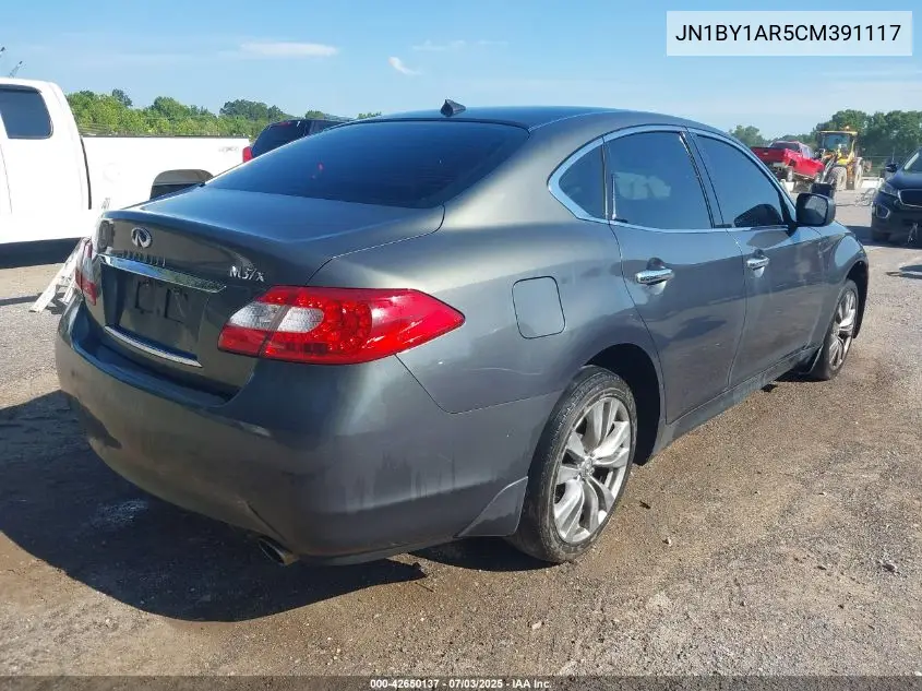 2012 Infiniti M37X VIN: JN1BY1AR5CM391117 Lot: 42650137