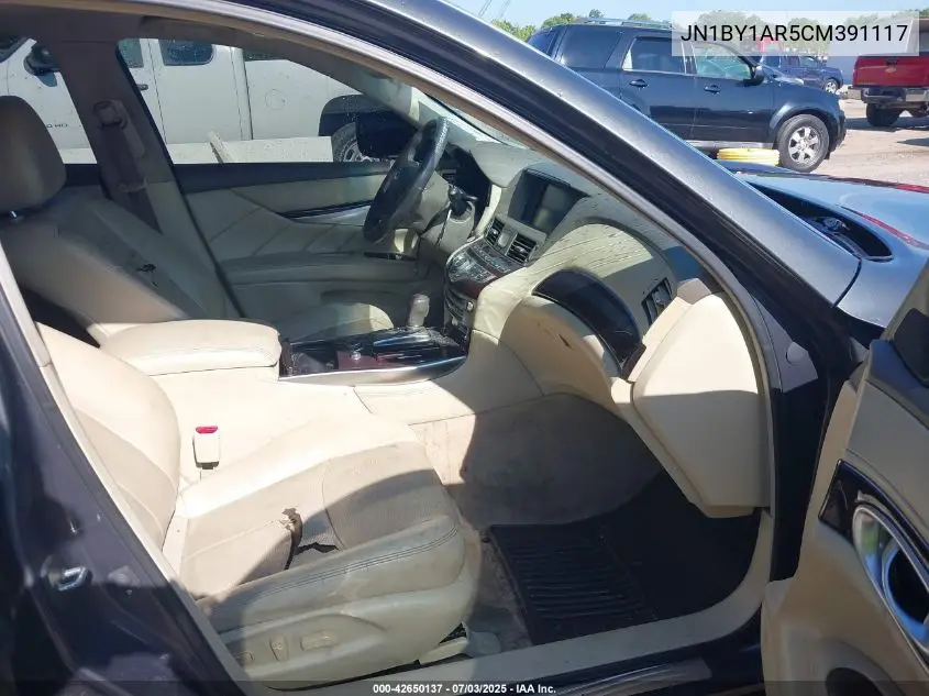 2012 Infiniti M37X VIN: JN1BY1AR5CM391117 Lot: 42650137