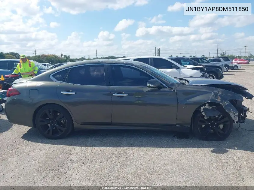 2013 Infiniti M37 VIN: JN1BY1AP8DM511850 Lot: 42063120
