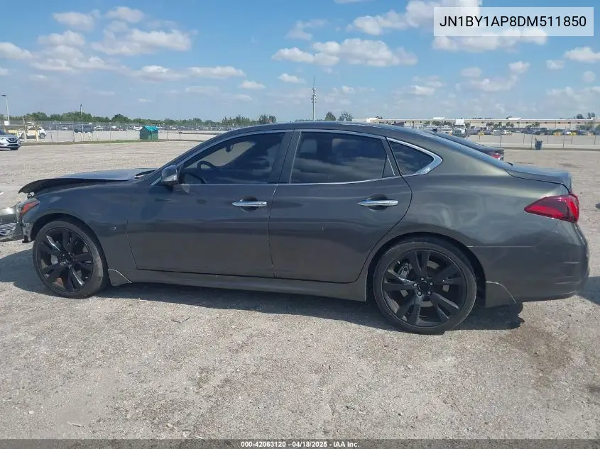 2013 Infiniti M37 VIN: JN1BY1AP8DM511850 Lot: 42063120