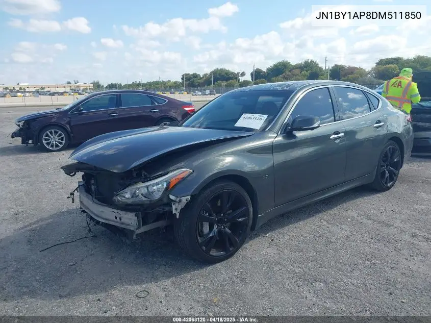 2013 Infiniti M37 VIN: JN1BY1AP8DM511850 Lot: 42063120