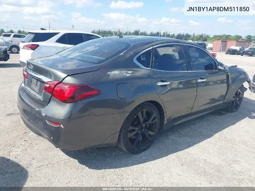 2013 Infiniti M37 VIN: JN1BY1AP8DM511850 Lot: 42063120