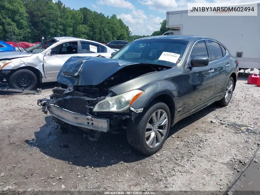 2013 Infiniti M37X VIN: JN1BY1AR5DM602494 Lot: 42522828