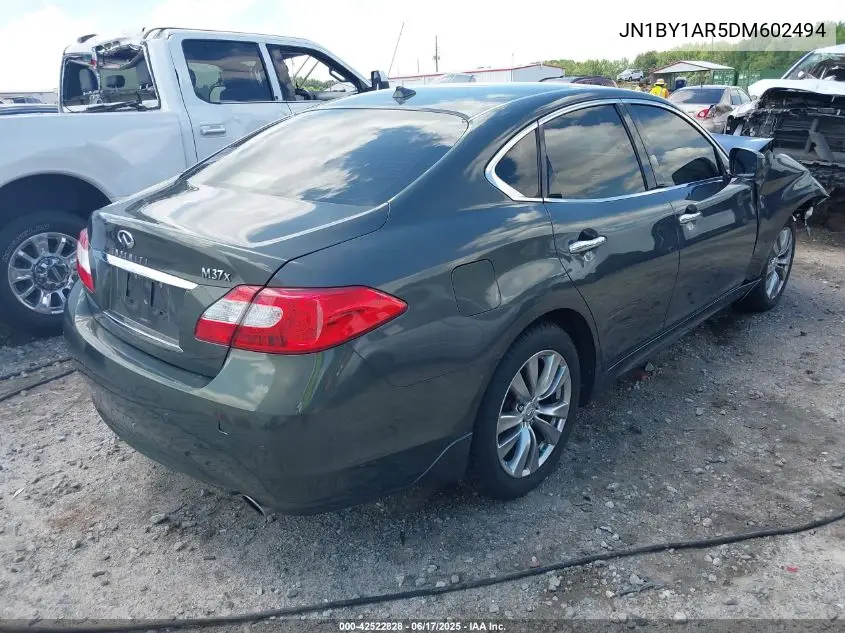 2013 Infiniti M37X VIN: JN1BY1AR5DM602494 Lot: 42522828