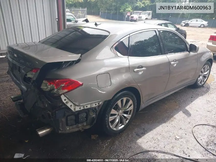 2013 Infiniti M37X VIN: JN1BY1AR4DM600963 Lot: 42524033