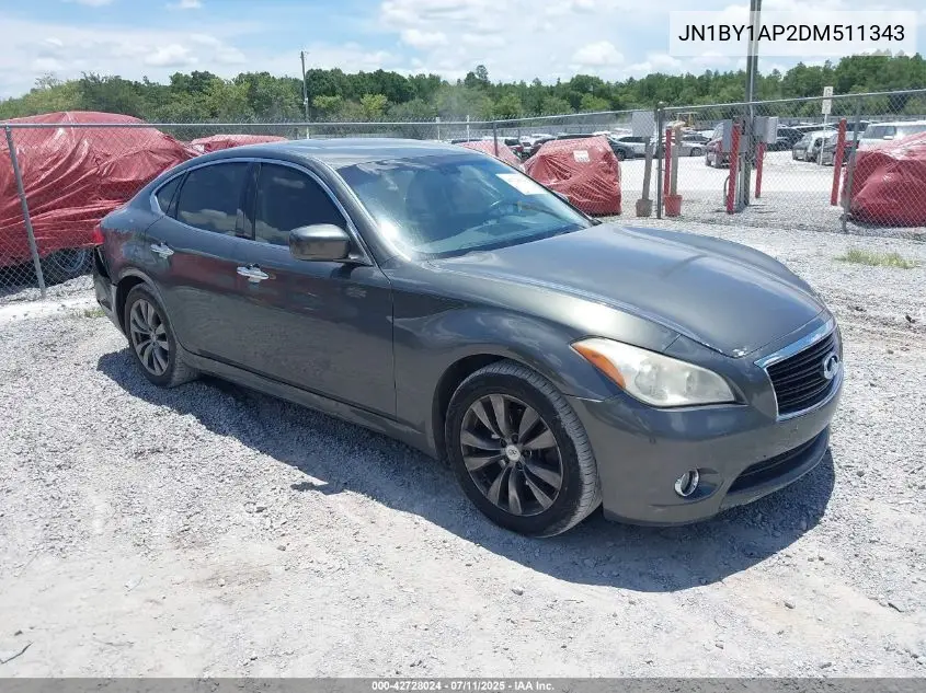 2013 Infiniti M37 VIN: JN1BY1AP2DM511343 Lot: 42728024