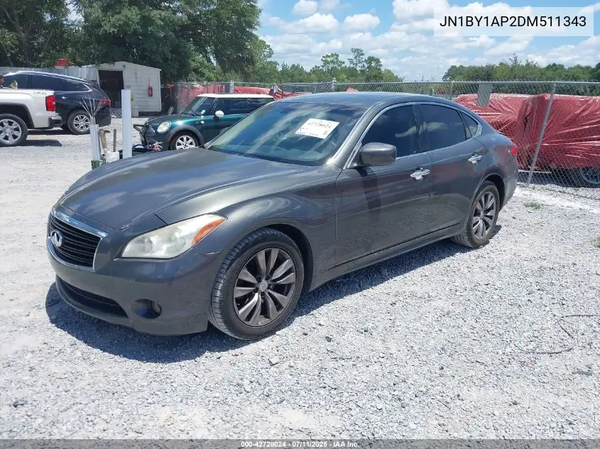 2013 Infiniti M37 VIN: JN1BY1AP2DM511343 Lot: 42728024