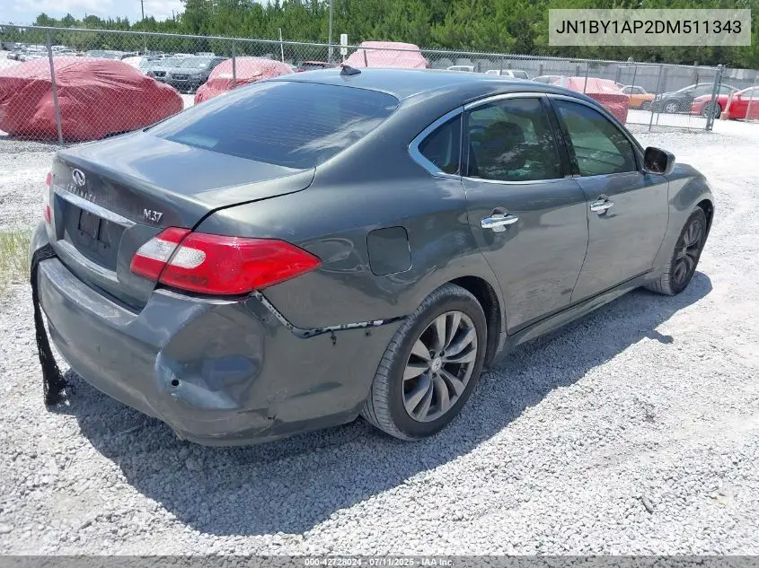 2013 Infiniti M37 VIN: JN1BY1AP2DM511343 Lot: 42728024