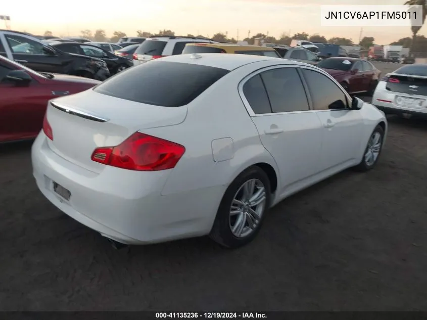 2015 Infiniti Q40 VIN: JN1CV6AP1FM5011 Lot: 41135236