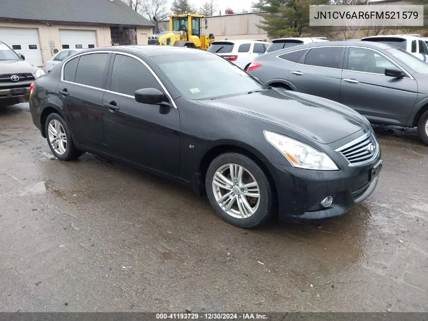 2015 Infiniti Q40 VIN: JN1CV6AR6FM521579 Lot: 41193729
