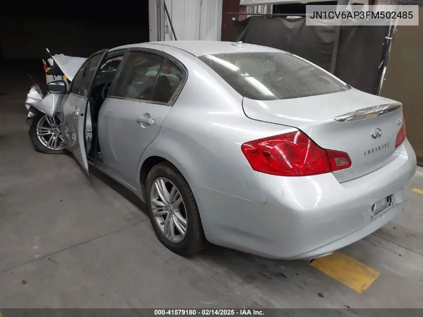 2015 Infiniti Q40 VIN: JN1CV6AP3FM502485 Lot: 41579180