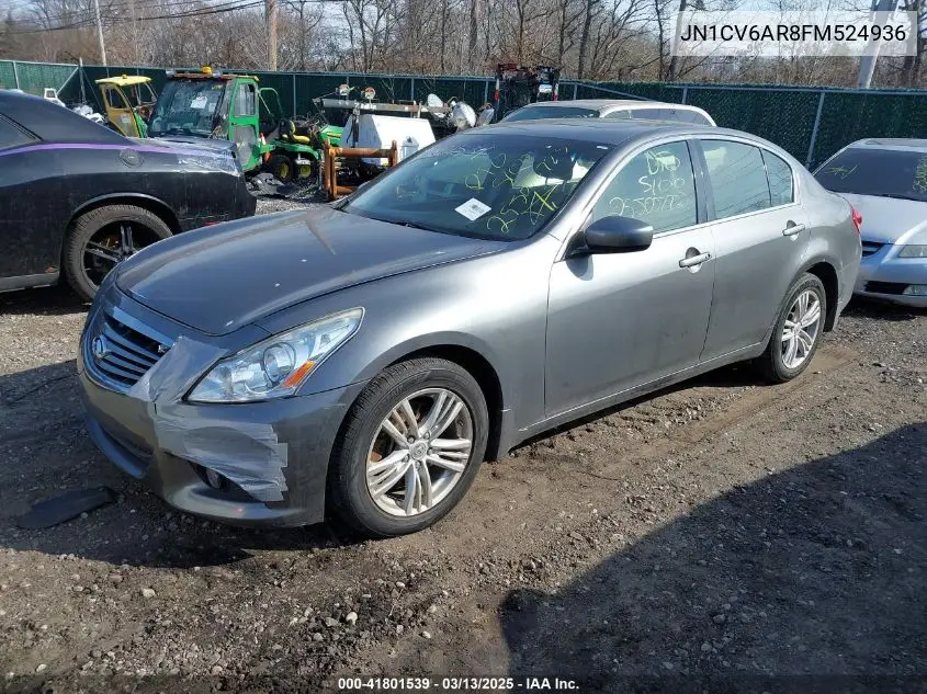2015 Infiniti Q40 VIN: JN1CV6AR8FM524936 Lot: 41801539