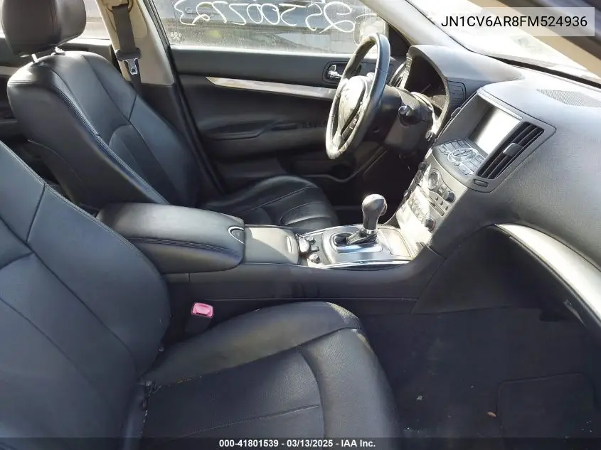 2015 Infiniti Q40 VIN: JN1CV6AR8FM524936 Lot: 41801539