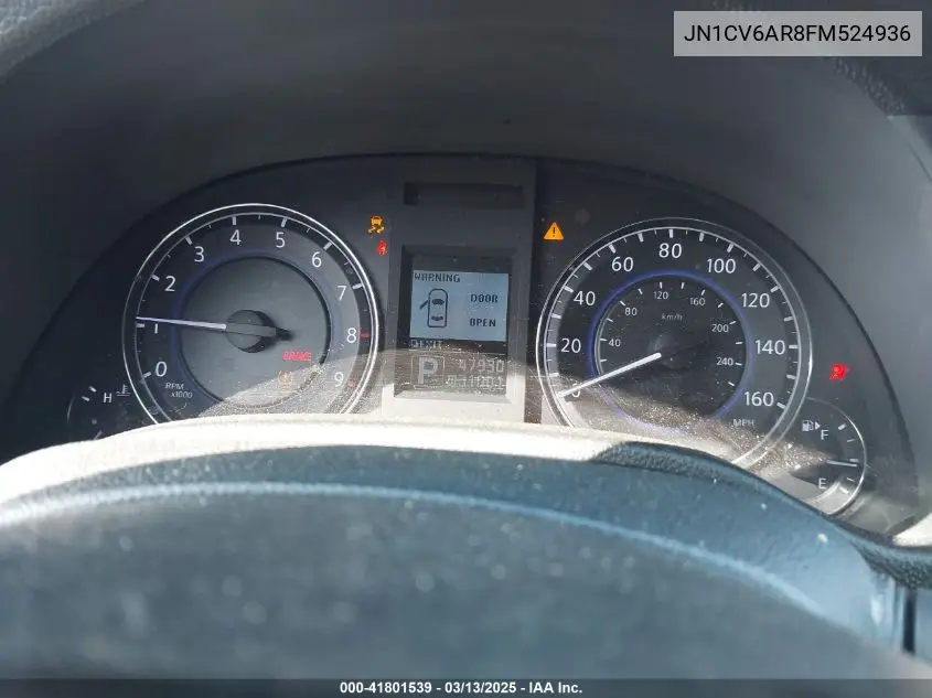 2015 Infiniti Q40 VIN: JN1CV6AR8FM524936 Lot: 41801539
