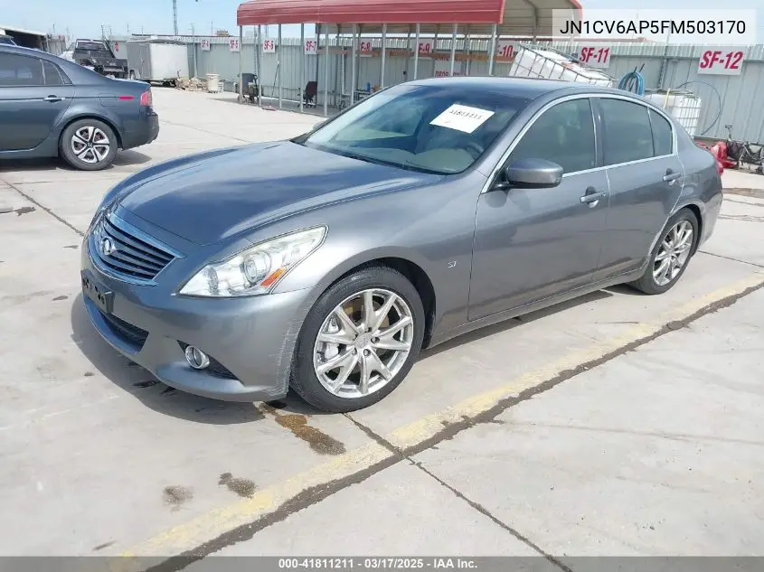 2015 Infiniti Q40 VIN: JN1CV6AP5FM503170 Lot: 41811211
