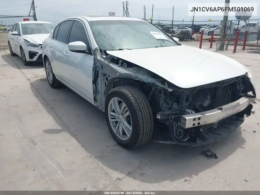 2015 Infiniti Q40 VIN: JN1CV6AP6FM501069 Lot: 42028796