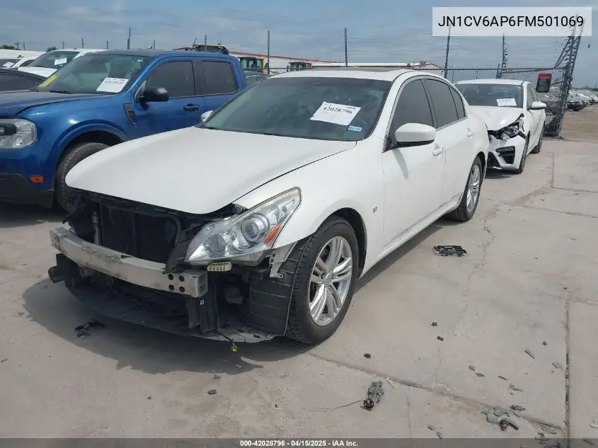 2015 Infiniti Q40 VIN: JN1CV6AP6FM501069 Lot: 42028796