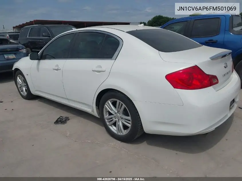 2015 Infiniti Q40 VIN: JN1CV6AP6FM501069 Lot: 42028796