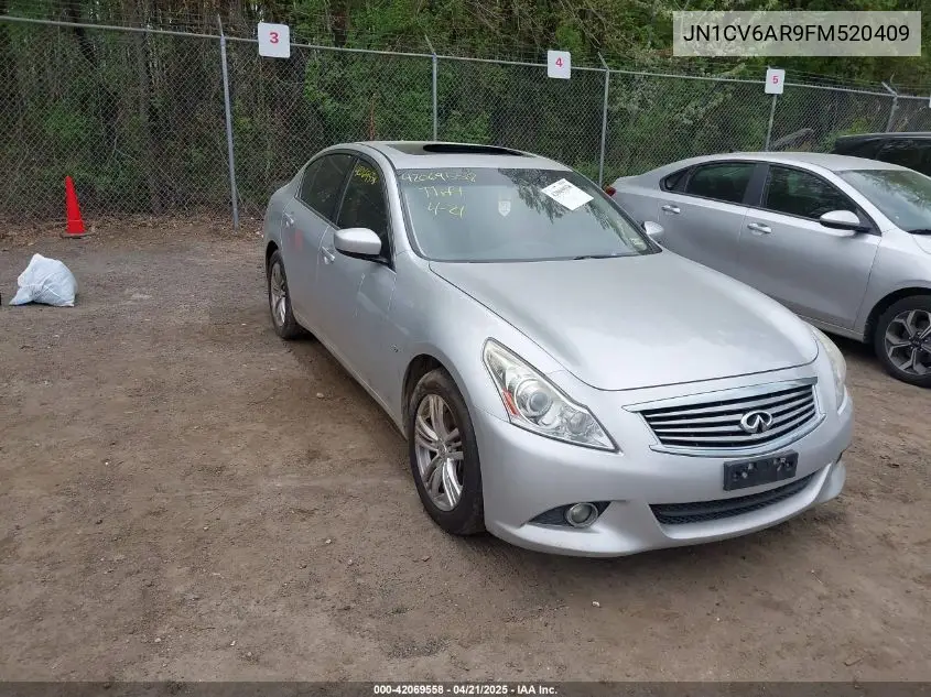 2015 Infiniti Q40 VIN: JN1CV6AR9FM520409 Lot: 42069558