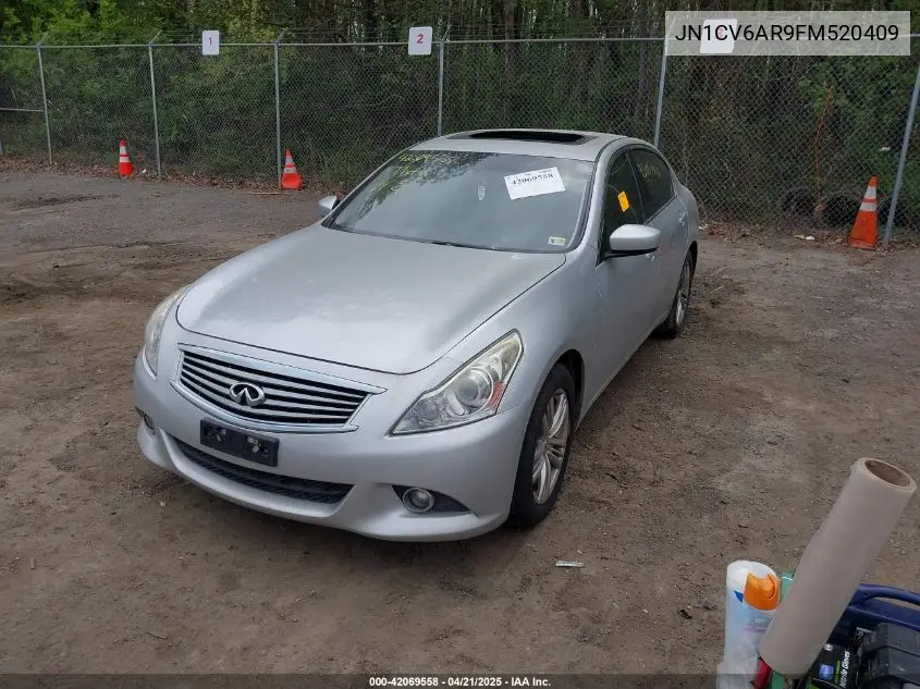 2015 Infiniti Q40 VIN: JN1CV6AR9FM520409 Lot: 42069558