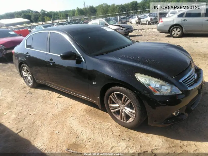 2015 Infiniti Q40 VIN: JN1CV6AP2FM501201 Lot: 42139939
