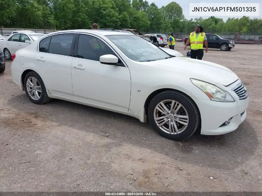 2015 Infiniti Q40 VIN: JN1CV6AP1FM501335 Lot: 42143660