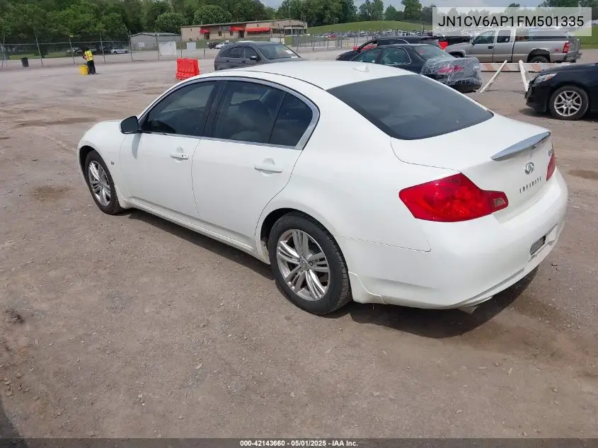 2015 Infiniti Q40 VIN: JN1CV6AP1FM501335 Lot: 42143660