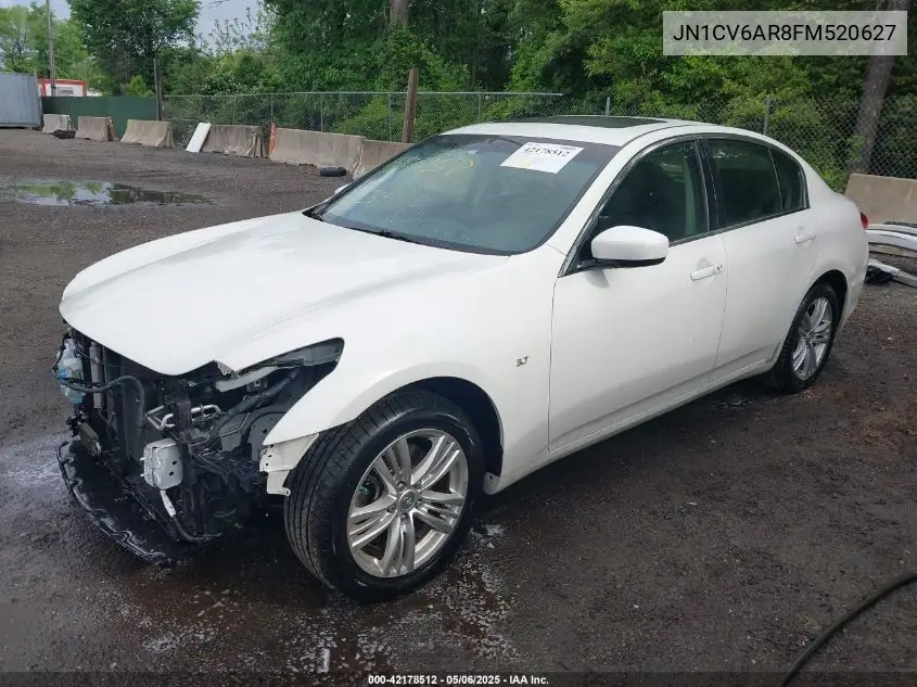 2015 Infiniti Q40 VIN: JN1CV6AR8FM520627 Lot: 42178512