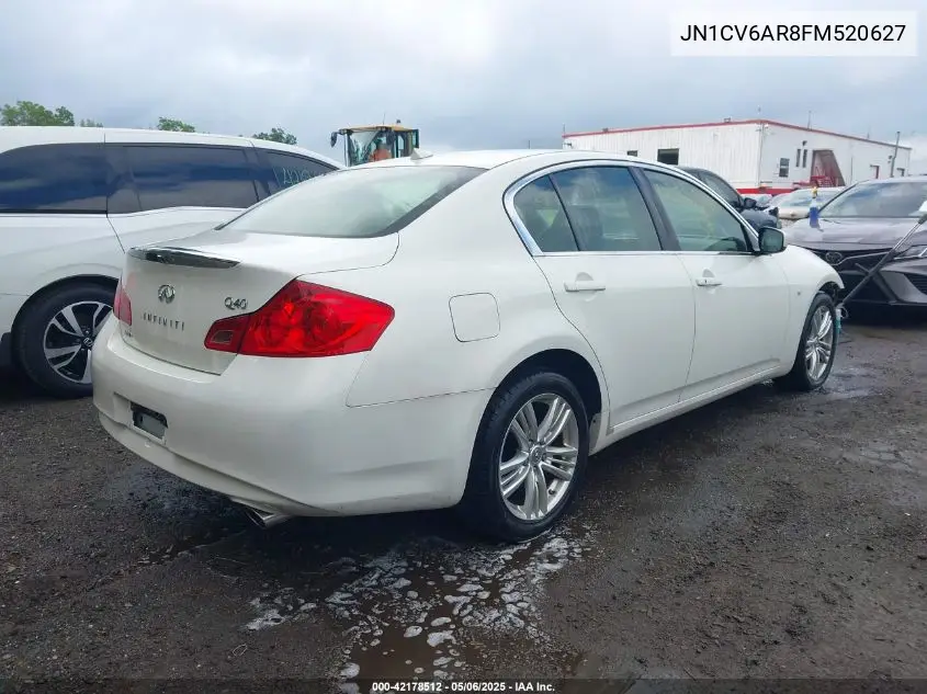 2015 Infiniti Q40 VIN: JN1CV6AR8FM520627 Lot: 42178512