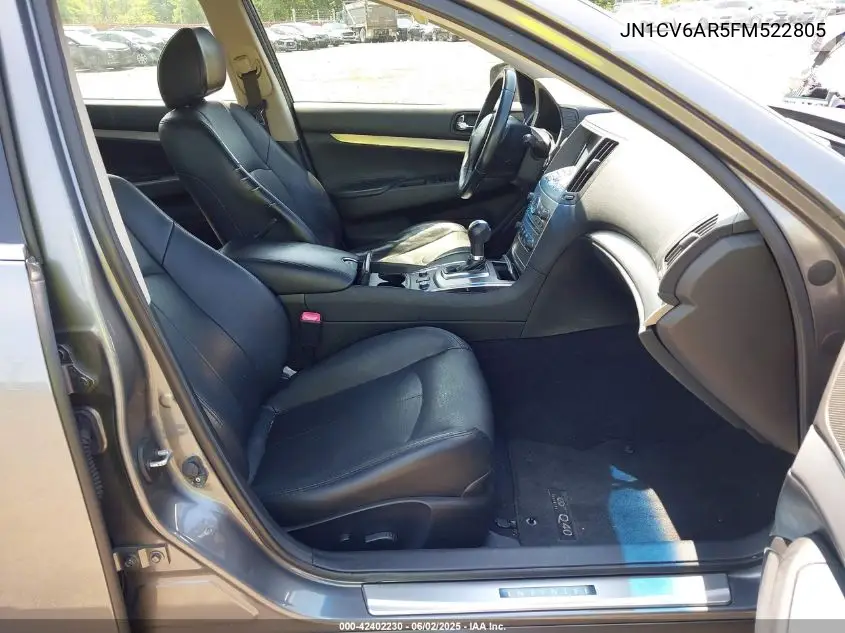 2015 Infiniti Q40 VIN: JN1CV6AR5FM522805 Lot: 42402230