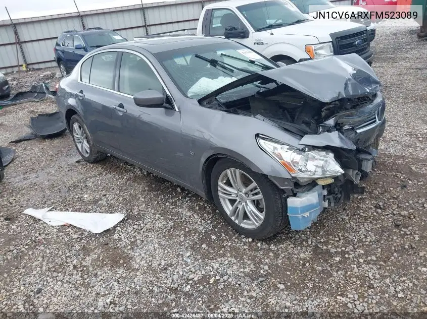 2015 Infiniti Q40 VIN: JN1CV6ARXFM523089 Lot: 42426487