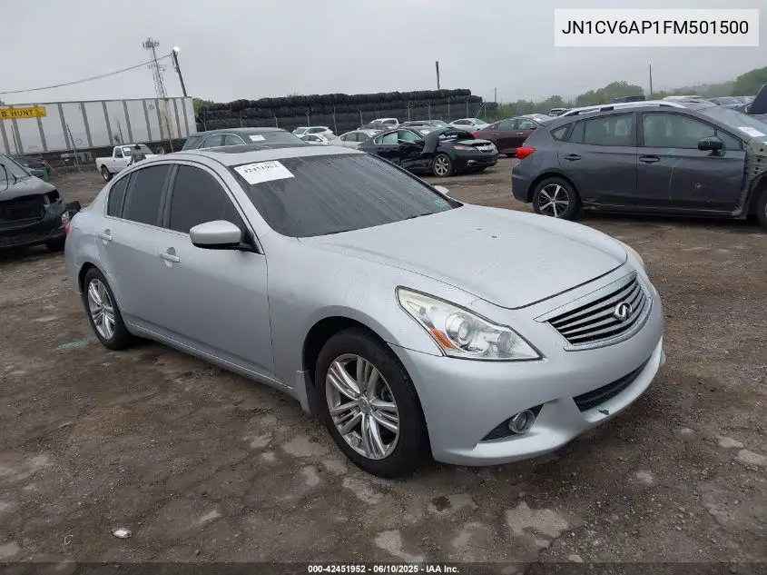 2015 Infiniti Q40 VIN: JN1CV6AP1FM501500 Lot: 42451952