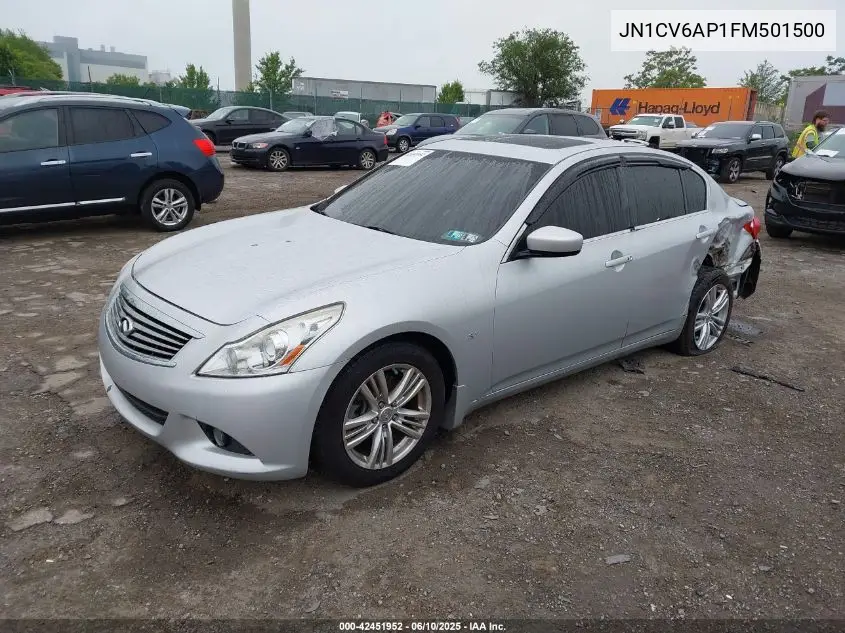 2015 Infiniti Q40 VIN: JN1CV6AP1FM501500 Lot: 42451952