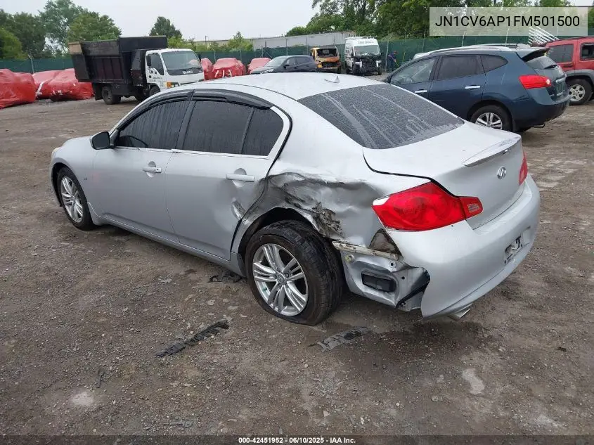 2015 Infiniti Q40 VIN: JN1CV6AP1FM501500 Lot: 42451952