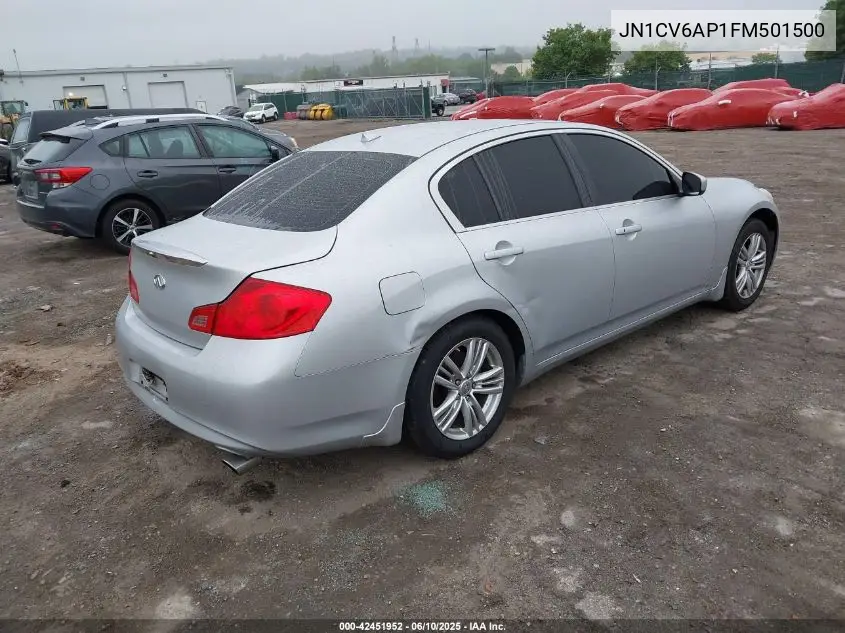 2015 Infiniti Q40 VIN: JN1CV6AP1FM501500 Lot: 42451952