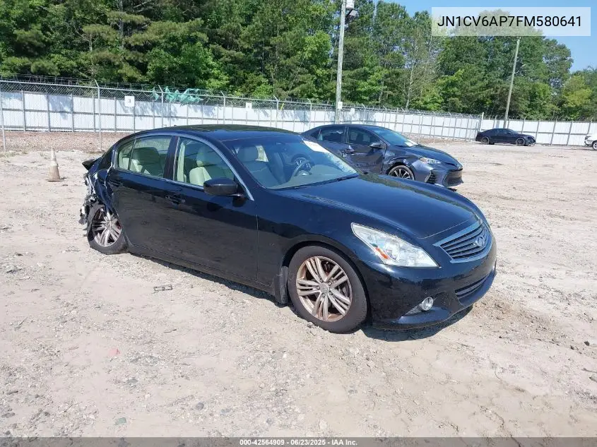 2015 Infiniti Q40 VIN: JN1CV6AP7FM580641 Lot: 42564909
